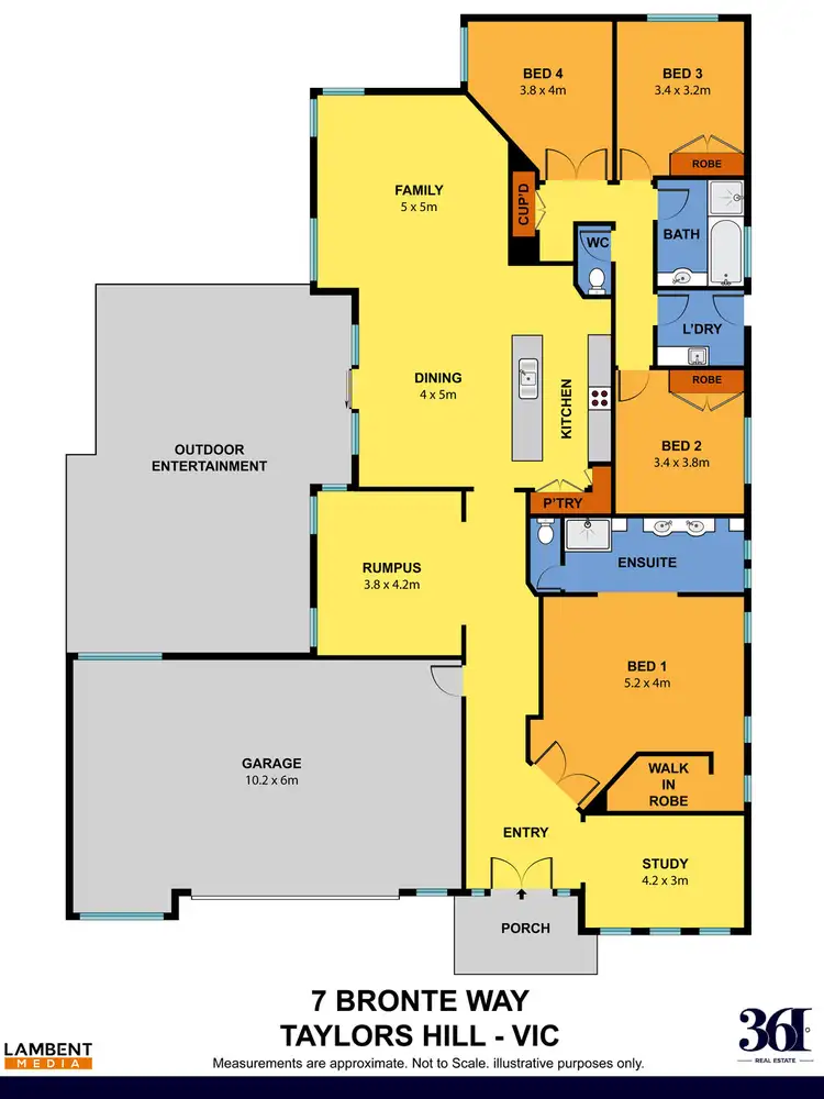 Floorplan of Homely house listing, 7 BRONTE WAY, Taylors Hill VIC 3037