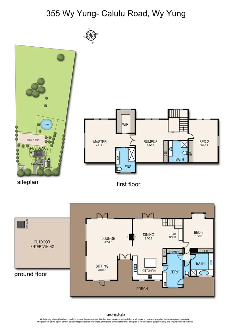 Floorplan of Homely house listing, 335 Wy Yung Calulu-Road, Wy Yung VIC 3875