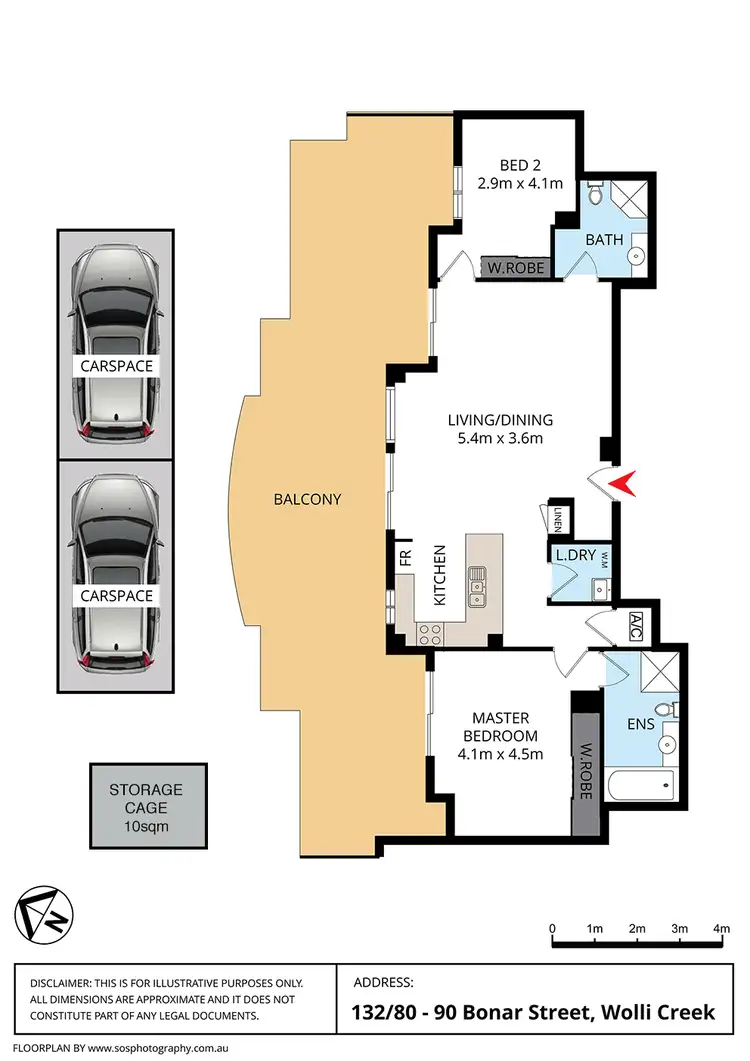 Floorplan of Homely apartment listing, 132/80-90 Bonar Street, Wolli Creek NSW 2205