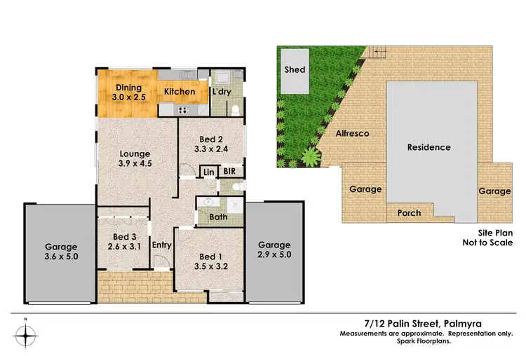 Floorplan of Homely villa listing, 7/10-12 Palin Street, Palmyra WA 6157