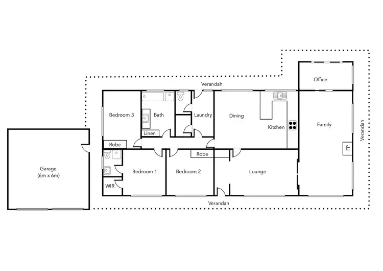 Floorplan of Homely rural property listing, 204 Ararat-Halls Gap Road, Cathcart VIC 3377