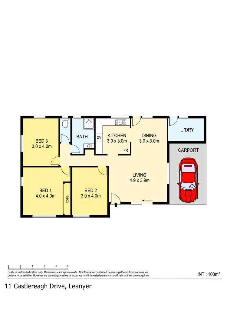 Floorplan of Homely house listing, 11 Castlereagh Drive, Leanyer NT 812