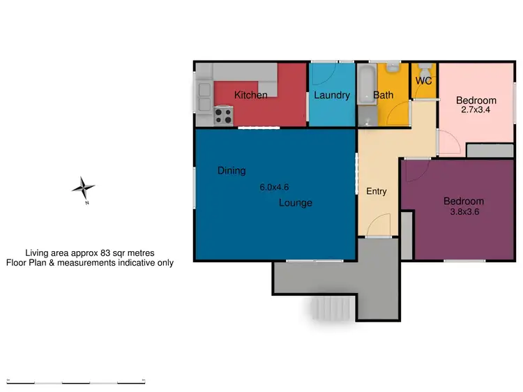 Floorplan of Homely unit listing, 3/12 Bletchington Street, Orange NSW 2800