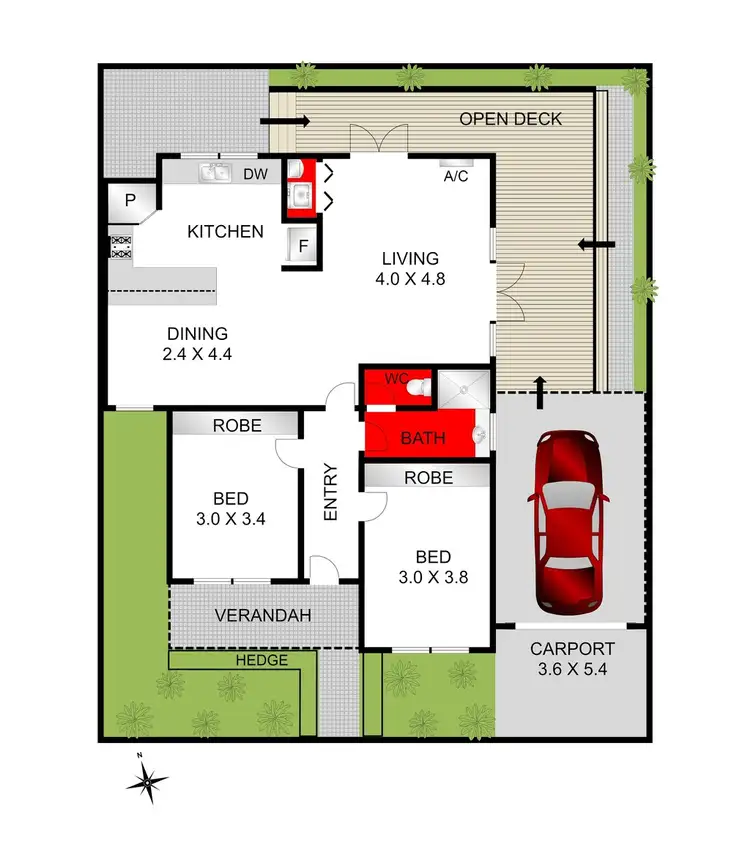 Floorplan of Homely house listing, 40 Waratah Street, Geelong West VIC 3218