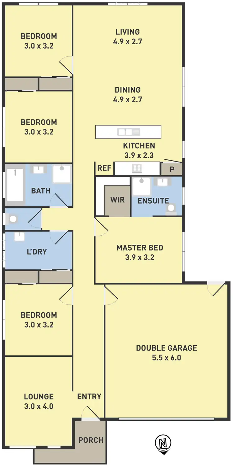Floorplan of Homely house listing, 8 Perugia Avenue, Greenvale VIC 3059