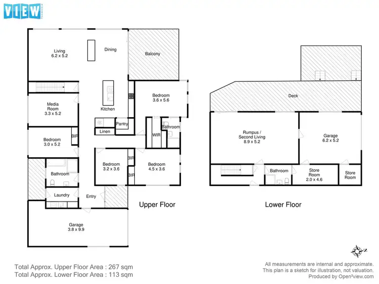 Floorplan of Homely house listing, 10 Pintoresca Place, Tranmere TAS 7018