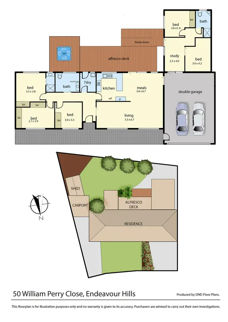 Floorplan of Homely house listing, 50 William Perry Close, Endeavour Hills VIC 3802