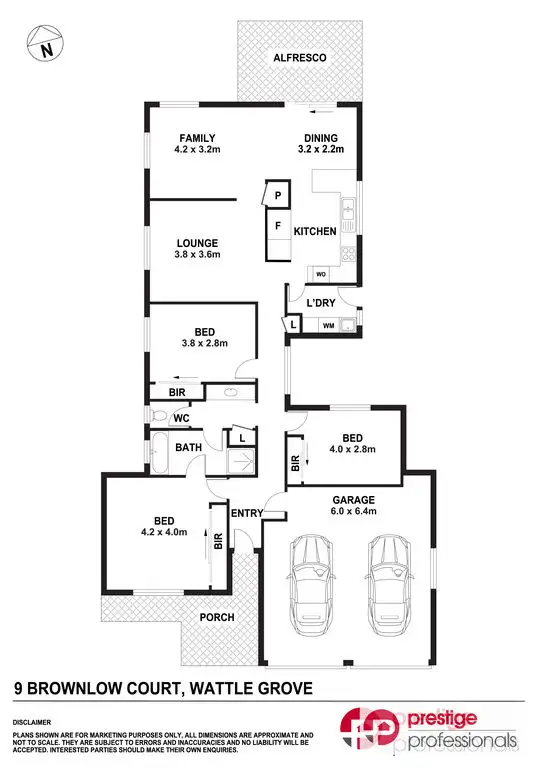 Floorplan of Homely house listing, 9 Brownlow Court, Wattle Grove NSW 2173