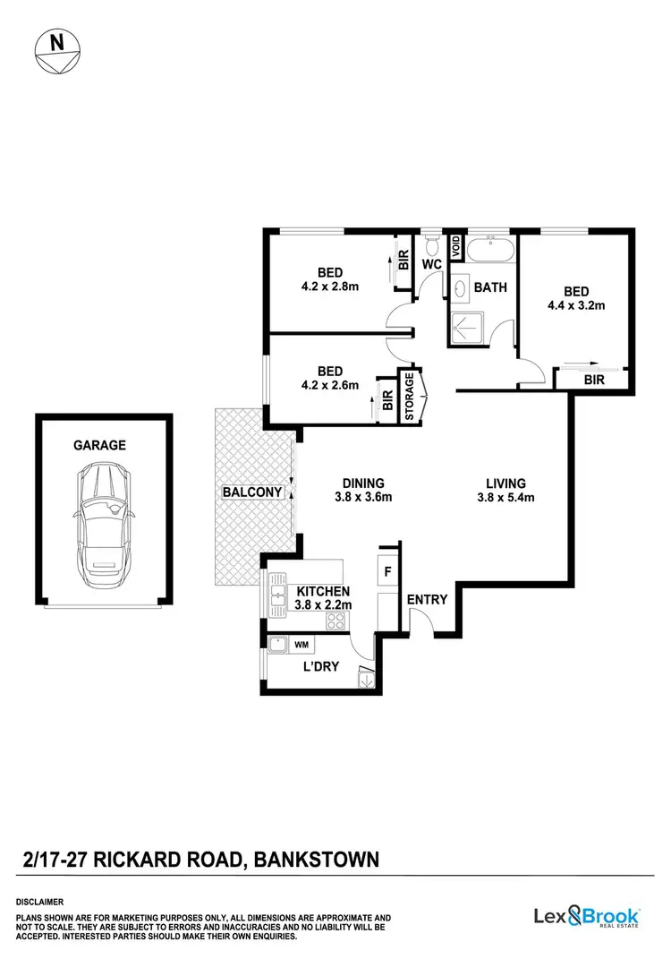 Floorplan of Homely unit listing, 2/17 Rickard Rd, Bankstown NSW 2200