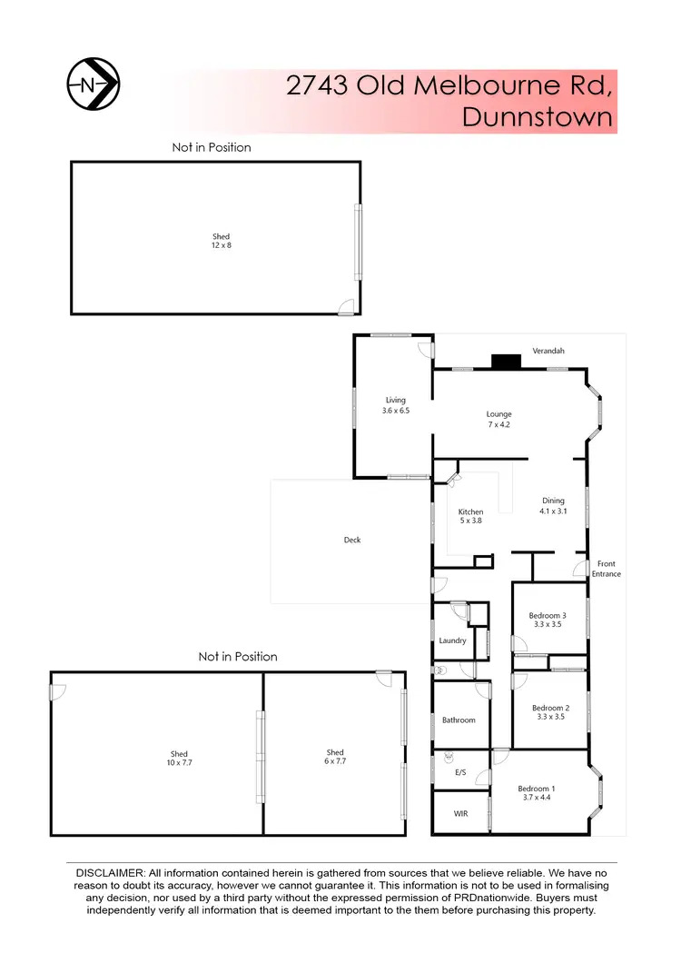 Floorplan of Homely house listing, 2743 Old Melbourne Road, Dunnstown VIC 3352