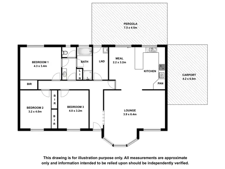 Floorplan of Homely house listing, 15 Thornbill Crescent, Naracoorte SA 5271