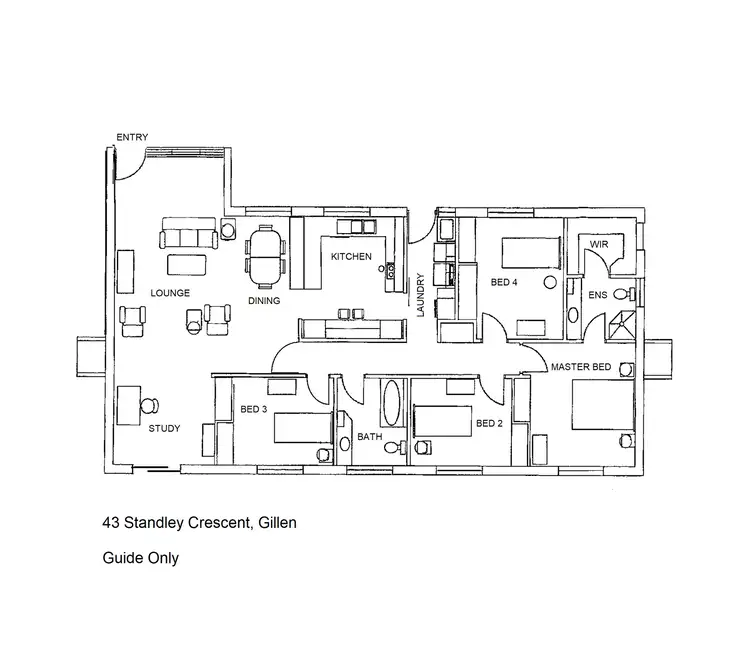 Floorplan of Homely house listing, 43 Standley Crescent, Gillen NT 870