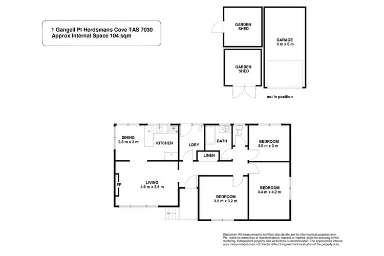 Floorplan of Homely house listing, 1 Gangell Place, Herdsmans Cove TAS 7030