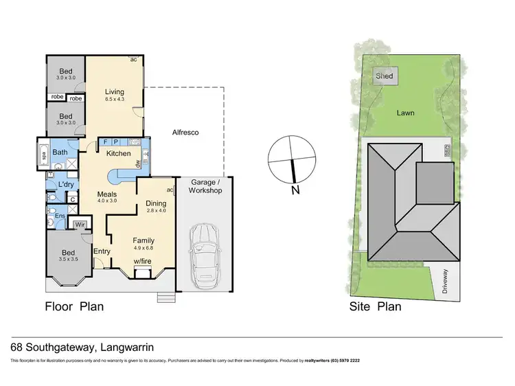 Floorplan of Homely house listing, 68 Southgateway, Langwarrin VIC 3910