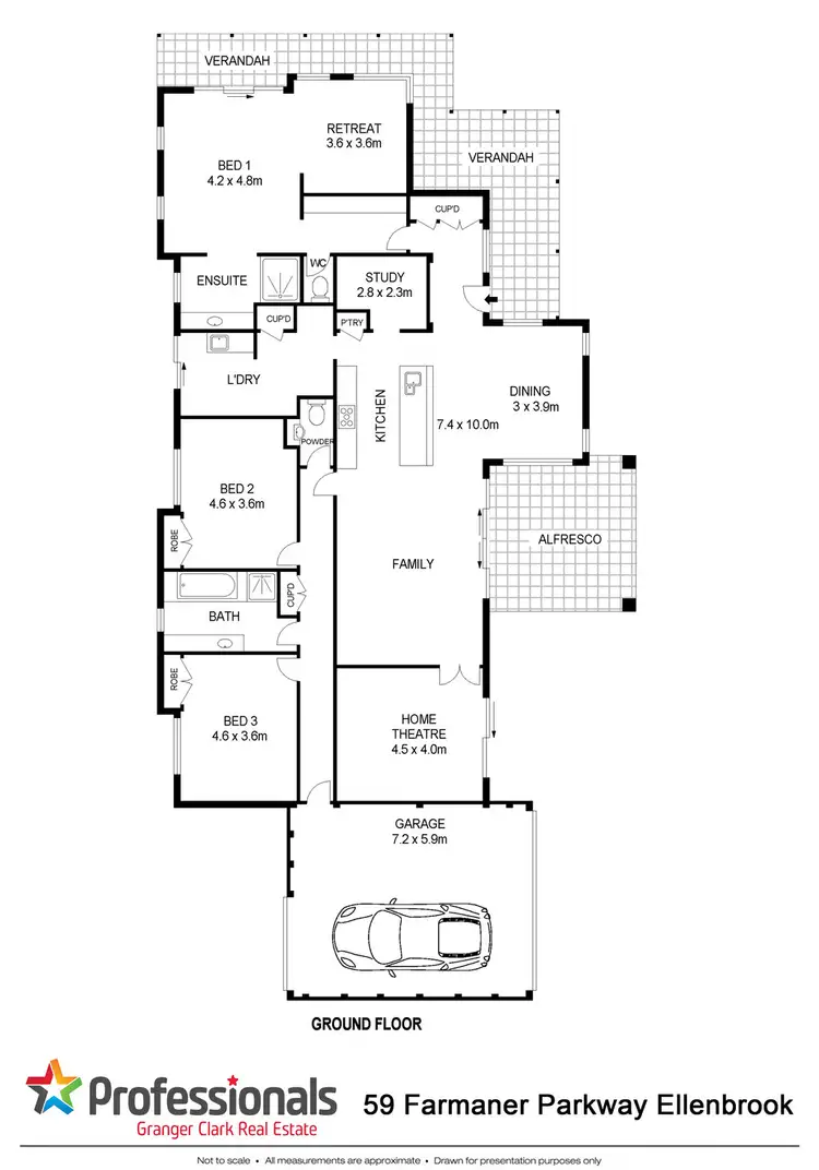 Floorplan of Homely house listing, 59 Farmaner Parkway, Ellenbrook WA 6069