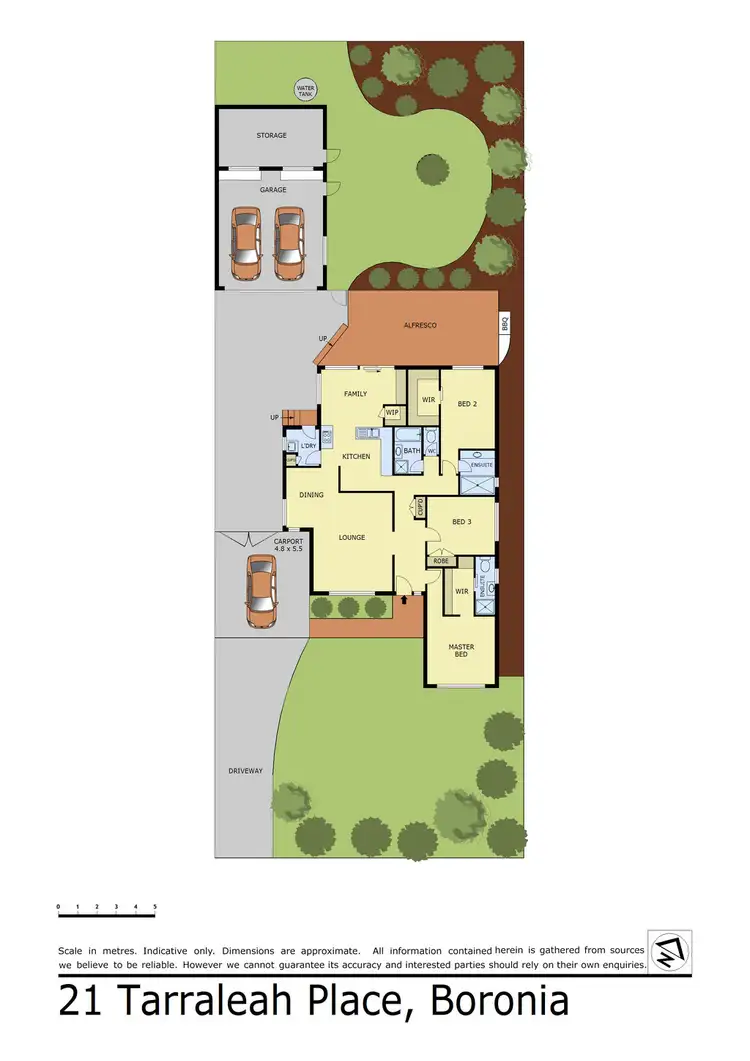 Floorplan of Homely house listing, 21 Tarraleah Place, Boronia VIC 3155