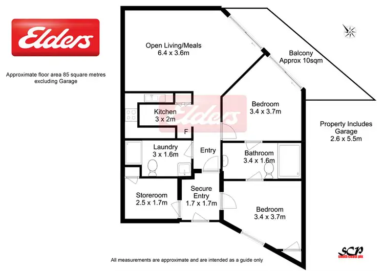 Floorplan of Homely unit listing, 7/13 Bent Street, Batemans Bay NSW 2536