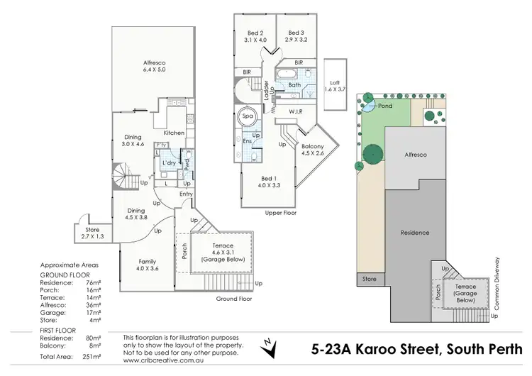 Floorplan of Homely townhouse listing, 5/23A Karoo Street, South Perth WA 6151