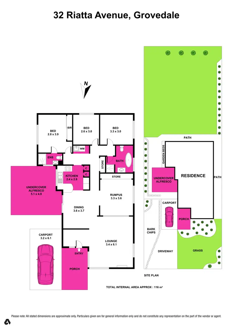 Floorplan of Homely house listing, 32 Riatta Avenue, Grovedale VIC 3216