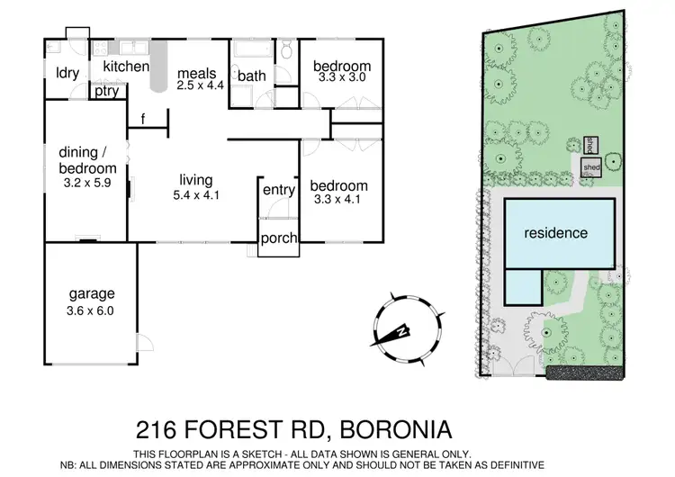 Floorplan of Homely house listing, 216 Forest Road, Boronia VIC 3155