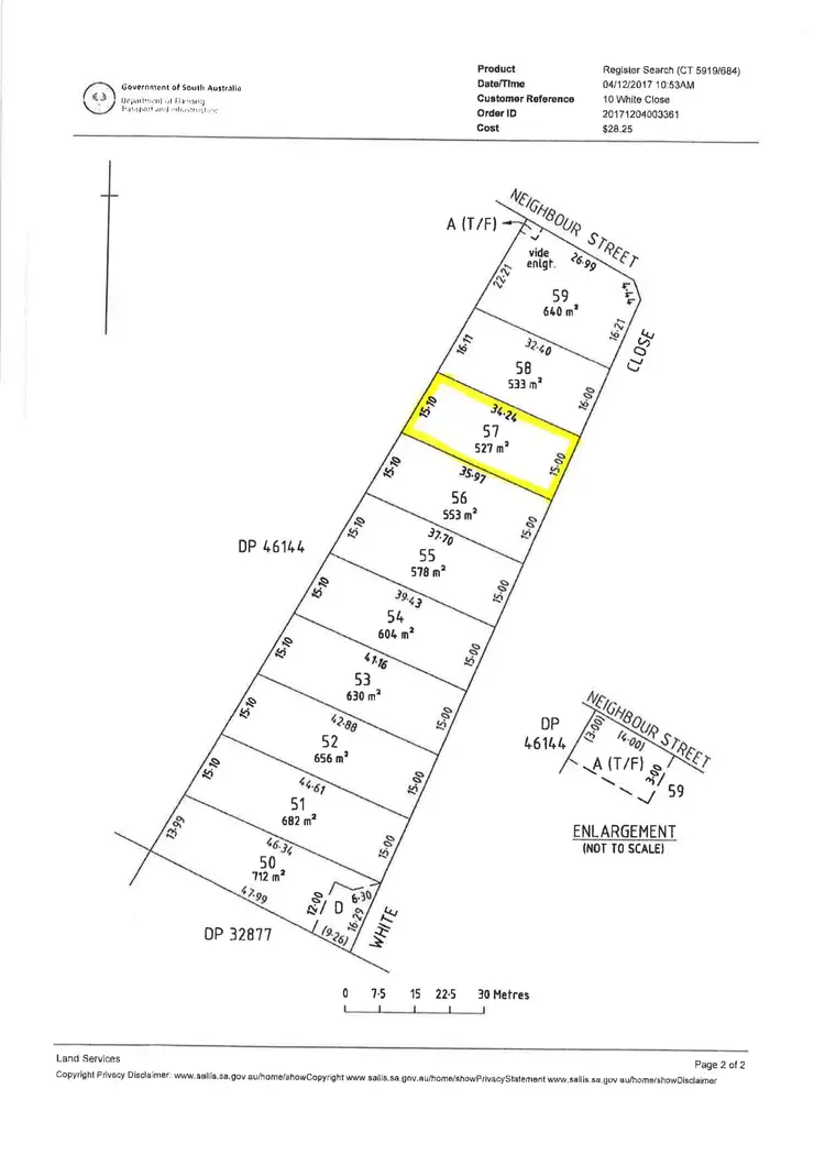 Floorplan of Homely land listing, 10 White Close, Encounter Bay SA 5211