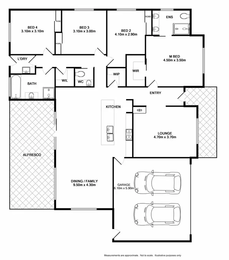 Floorplan of Homely house listing, 32 Jensen Crescent, Wodonga VIC 3690