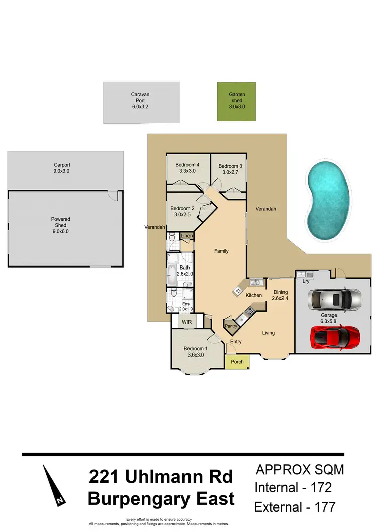 Floorplan of Homely house listing, 221 Uhlmann Rd, Burpengary East QLD 4505