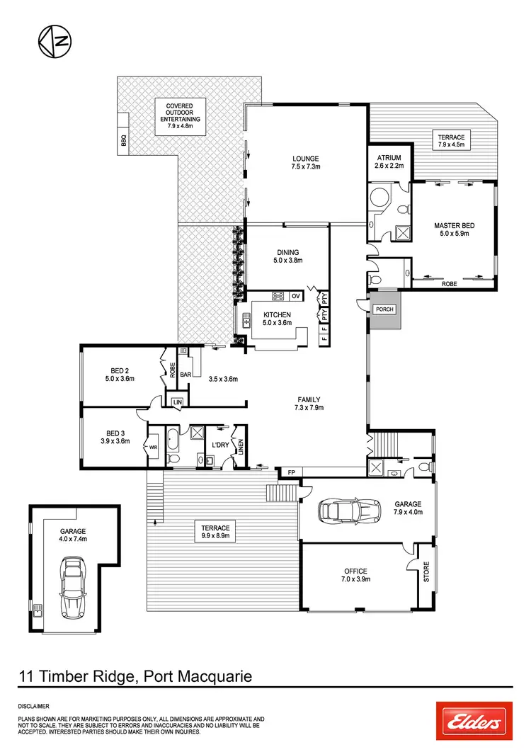 Floorplan of Homely house listing, 11 Timber Ridge, Port Macquarie NSW 2444