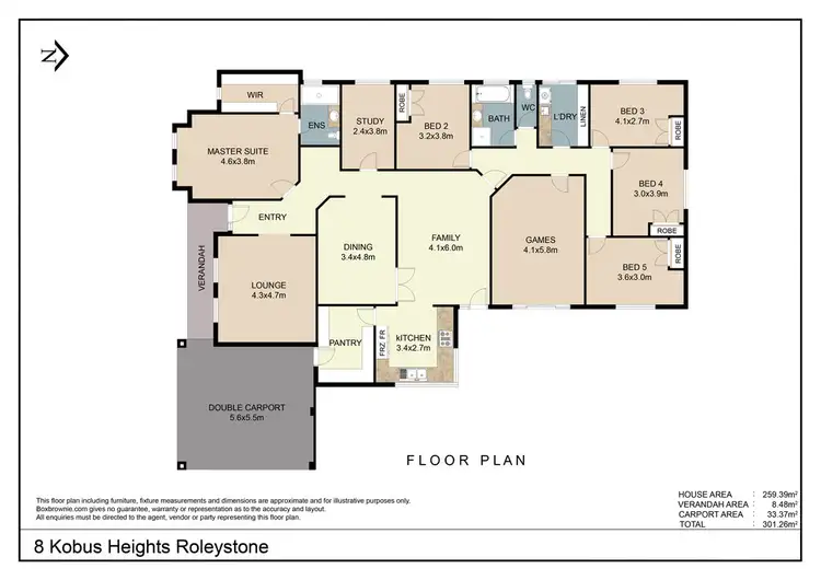 Floorplan of Homely house listing, 8 Kobus Heights, Roleystone WA 6111