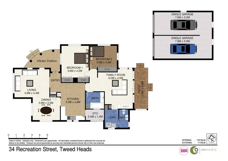 Floorplan of Homely house listing, 34 Recreation St, Tweed Heads NSW 2485