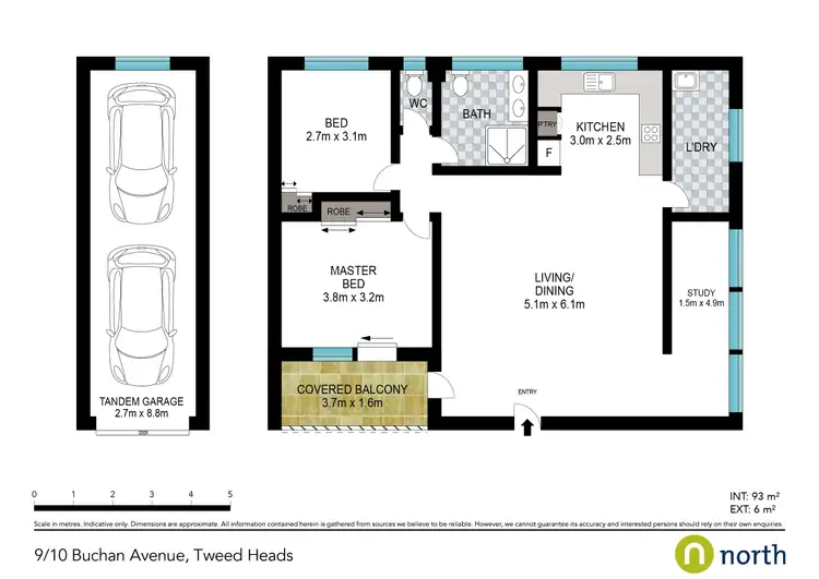 Floorplan of Homely unit listing, 9/10 Buchan Avenue, Tweed Heads NSW 2485