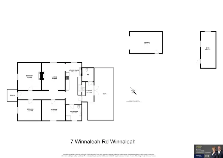 Floorplan of Homely house listing, 7 Winnaleah Road, Winnaleah TAS 7265
