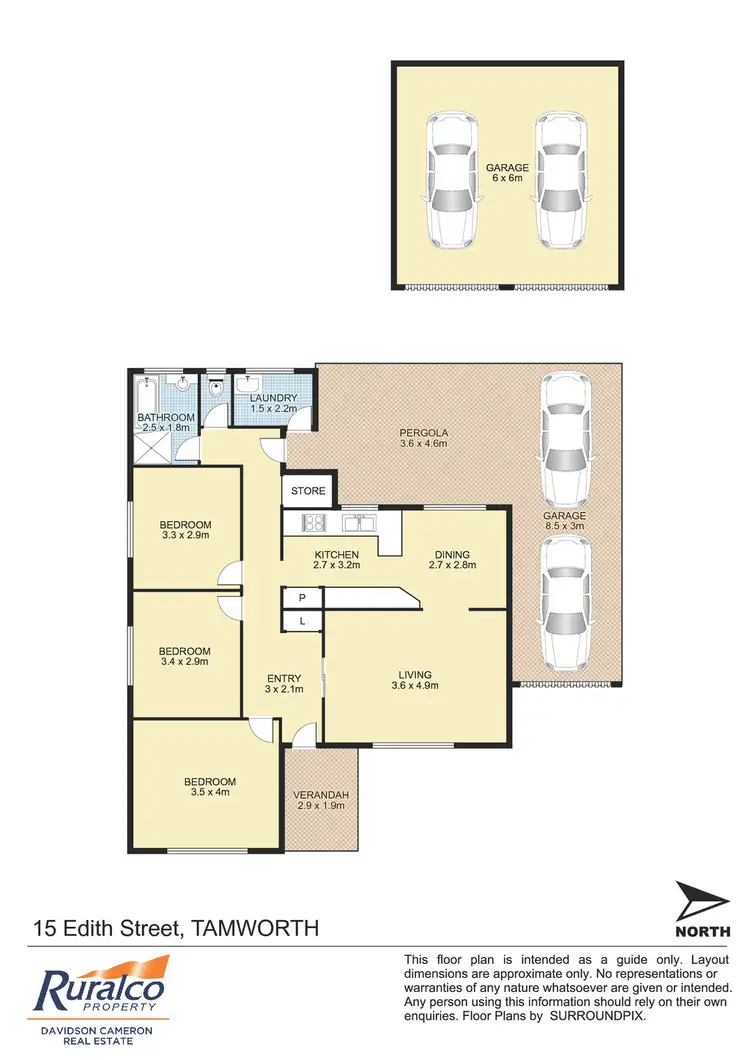 Floorplan of Homely house listing, 15 Edith Street, Tamworth NSW 2340