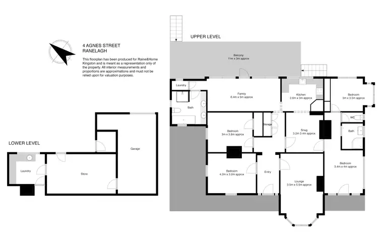 Floorplan of Homely house listing, 4 Agnes Street, Ranelagh TAS 7109
