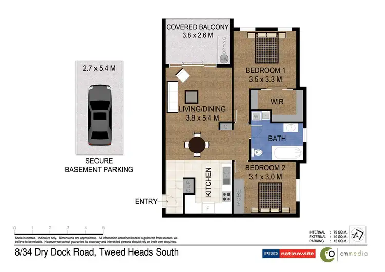 Floorplan of Homely house listing, 8/34 Dry Dock Road, Tweed Heads South NSW 2486