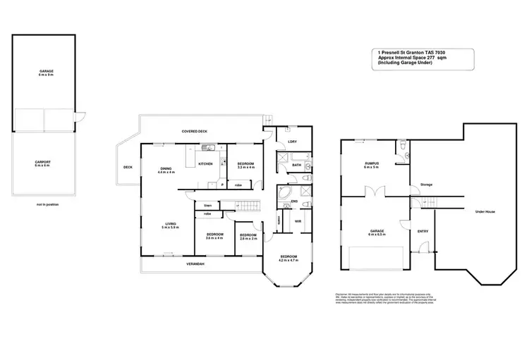 Floorplan of Homely house listing, 1 Presnell Street, Granton TAS 7030
