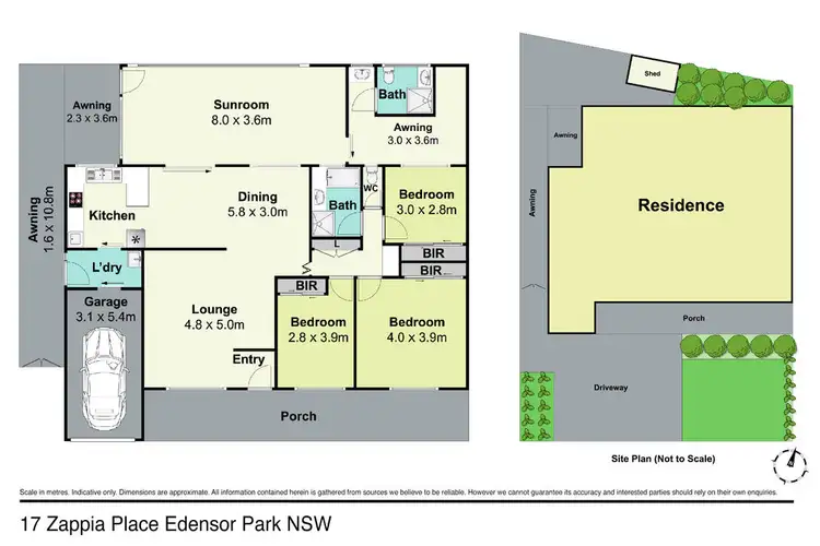 Floorplan of Homely house listing, 17 Zappia Place, Edensor Park NSW 2176
