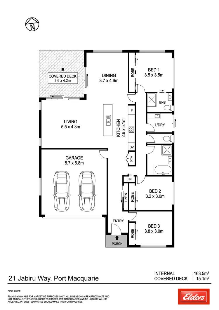 Floorplan of Homely house listing, 21 Jabiru Way, Port Macquarie NSW 2444