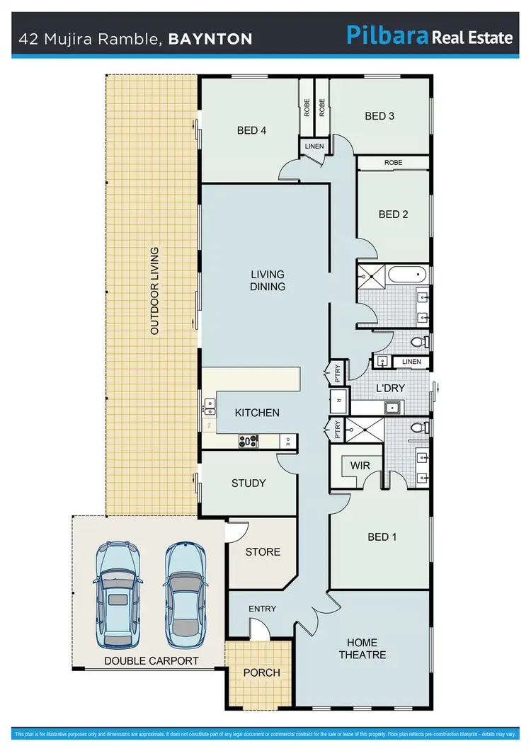 Floorplan of Homely house listing, 42 Mujira Ramble, Baynton WA 6714