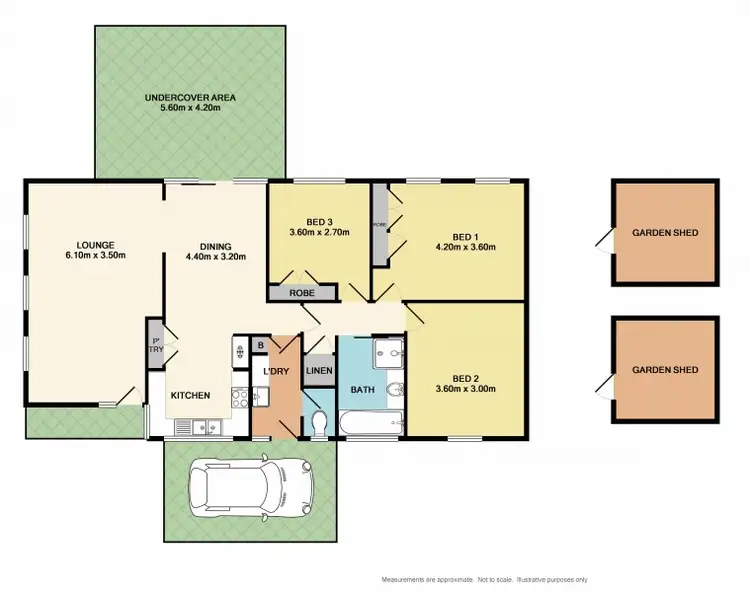 Floorplan of Homely house listing, 68 Witt Street, Benalla VIC 3672