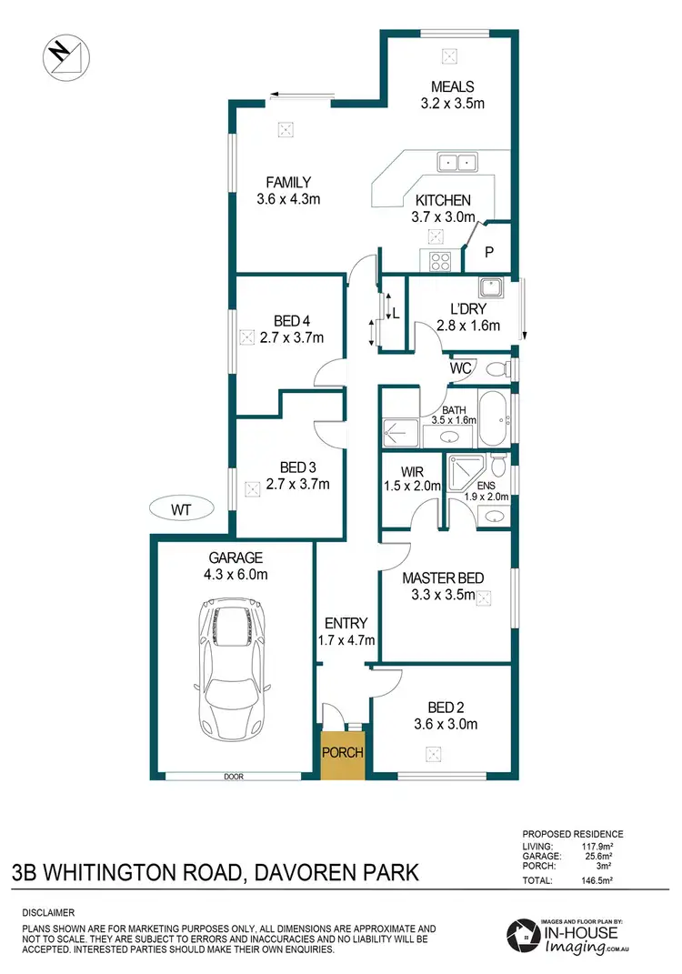Floorplan of Homely house listing, 3B Whitington Road, Davoren Park SA 5113