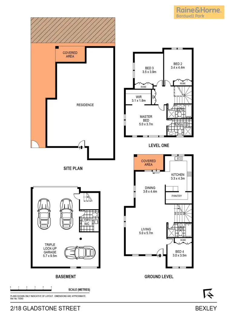 Floorplan of Homely townhouse listing, 2/18 Gladstone St, Bexley NSW 2207