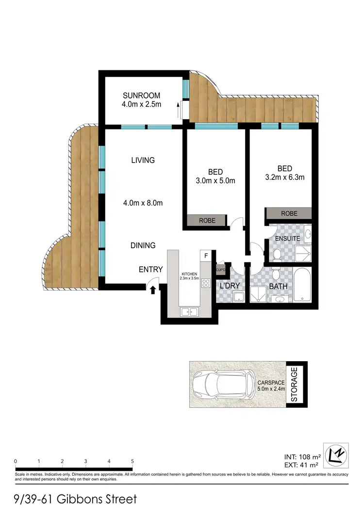 Floorplan of Homely unit listing, 9/39-61 Gibbons Street, Redfern NSW 2016