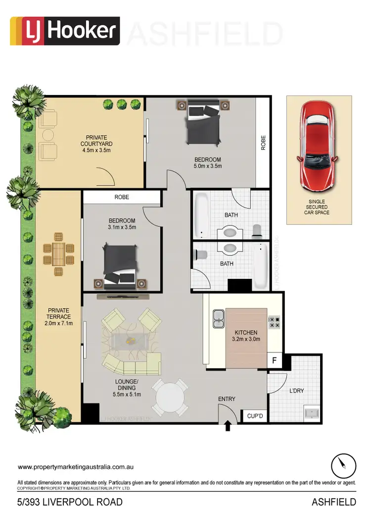 Floorplan of Homely apartment listing, 5/393 Liverpool Road, Ashfield NSW 2131