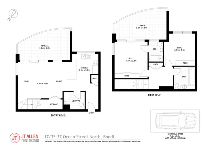 Floorplan of Homely apartment listing, 17/33 Ocean Street, Bondi NSW 2026