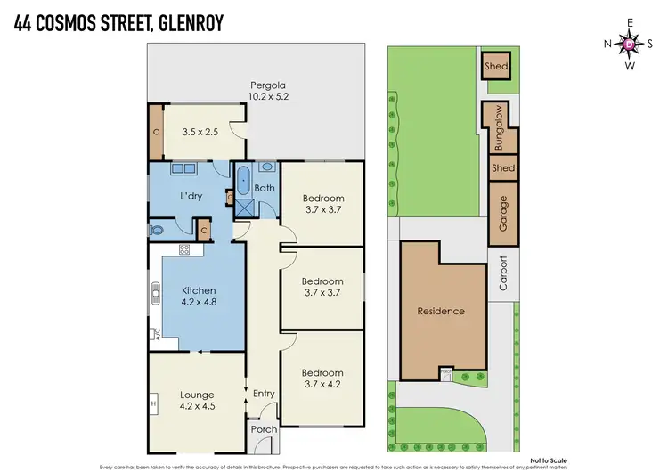 Floorplan of Homely house listing, 44 Cosmos Street, Glenroy VIC 3046