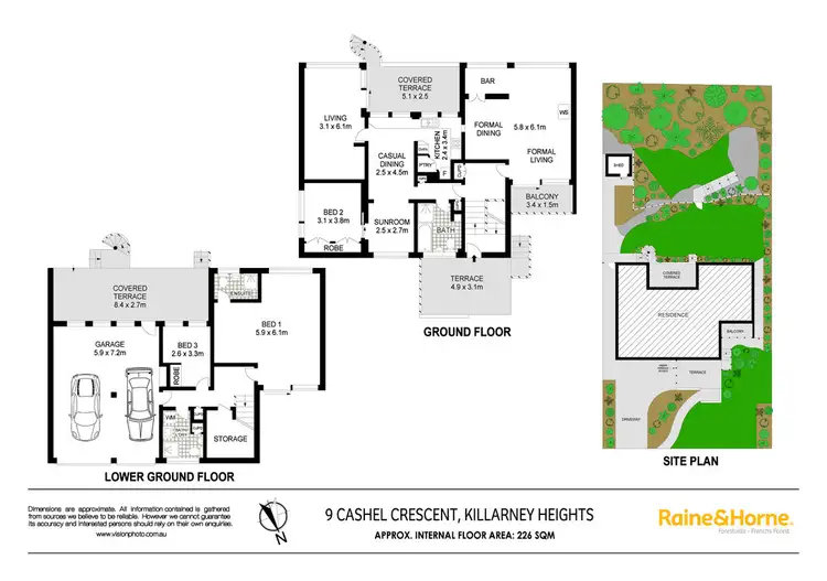 Floorplan of Homely house listing, 9 Cashel Crescent, Killarney Heights NSW 2087