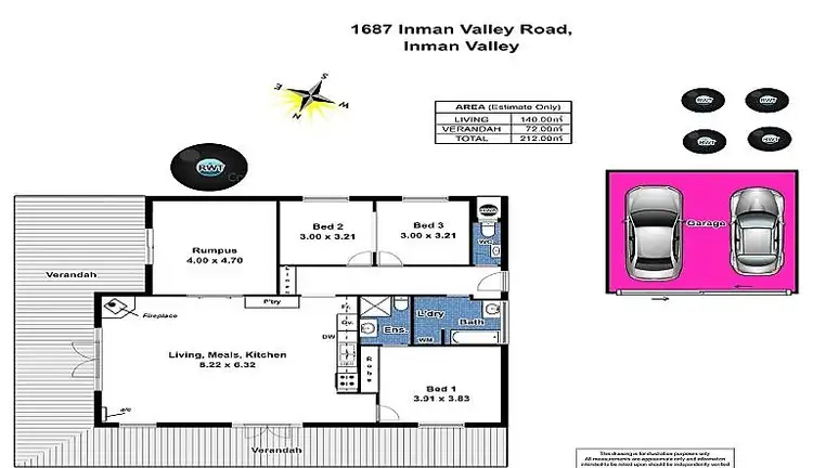 Floorplan of Homely house listing, 1687 INMAN VALLEY ROAD, Inman Valley SA 5211