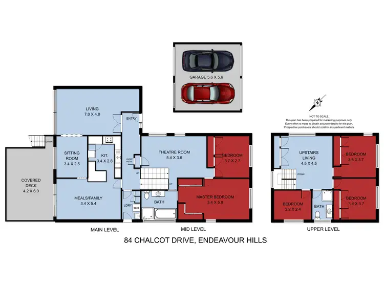Floorplan of Homely house listing, 84 Chalcot Drive, Endeavour Hills VIC 3802