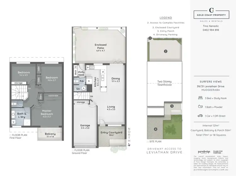 Floorplan of Homely townhouse listing, 39/21 Leviathan Drive, Mudgeeraba QLD 4213